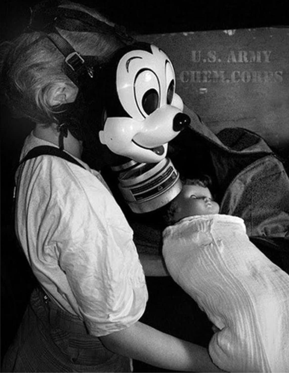 mickey mouse gas mask - U.S. Army Chem.Cores